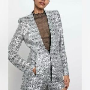 Zara sequin blazer